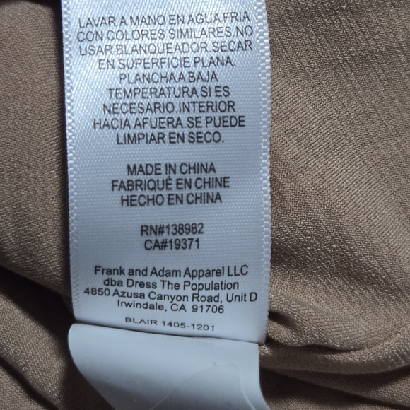 Dress The Population Blair Plunging Fit Flare Formal Sequins Lace Dress Small - Picture 7 of 13